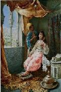 Arab or Arabic people and life. Orientalism oil paintings 132